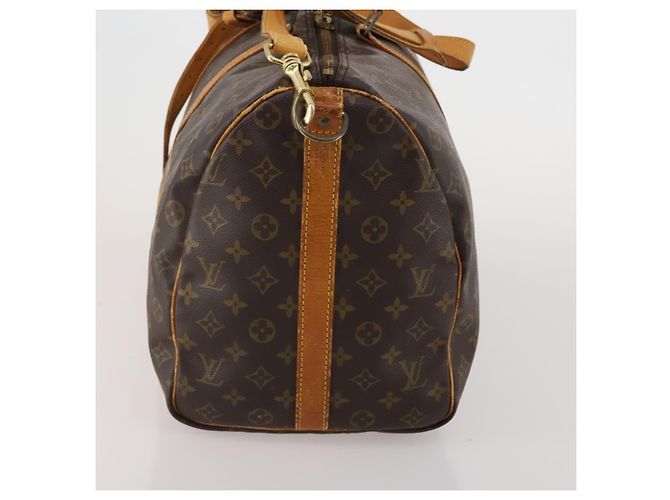 LOUIS VUITTON Monogram Keepall Bandouliere 50 Boston Bag M41416 LV Auth 192106 Monogramma - vista 4