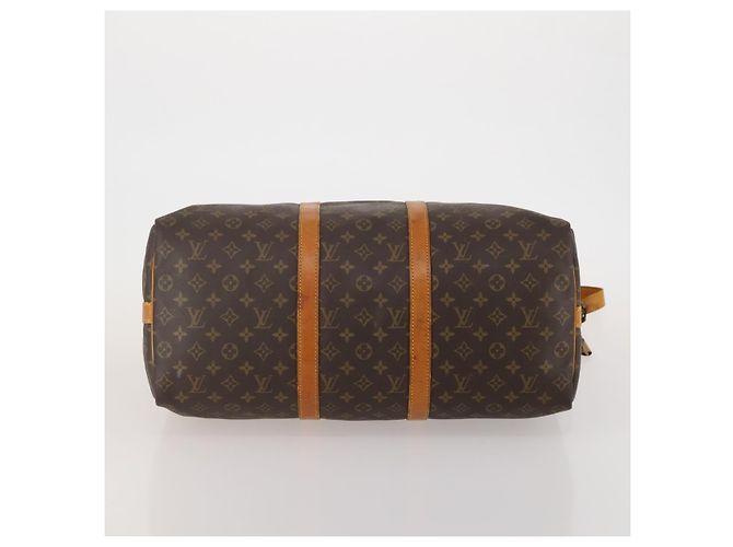 LOUIS VUITTON Monogram Keepall Bandouliere 50 Boston Bag M41416 LV Auth 192106 Monogramma - vista 5