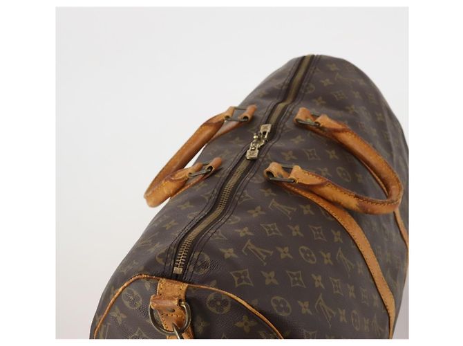 LOUIS VUITTON Monogram Keepall Bandouliere 50 Boston Bag M41416 LV Auth 192106 Monogramma - vista 6