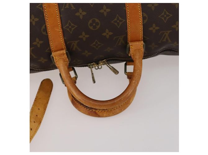 LOUIS VUITTON Monogram Keepall Bandouliere 50 Boston Bag M41416 LV Auth 192106 Monogramma - vista 8