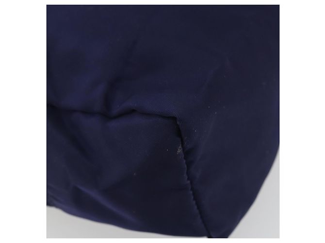 Pochette PRADA Nylon Navy Silver Auth 191985A Prata Azul marinho - vista 16