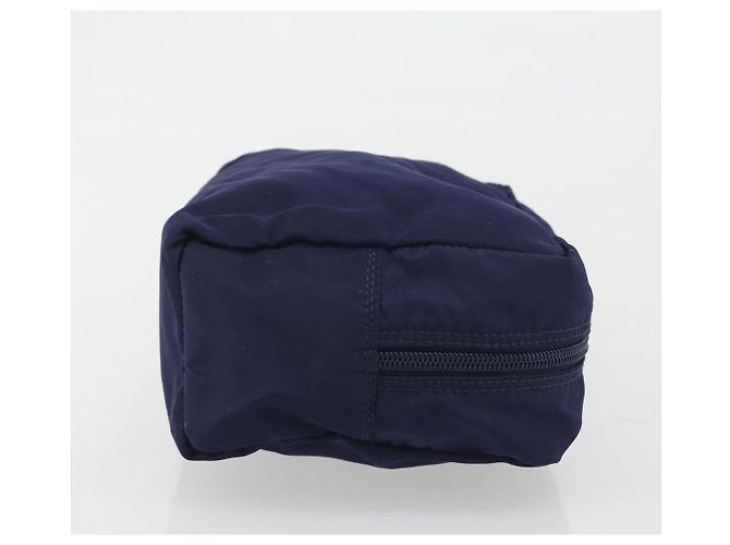 Pochette PRADA Nylon Navy Silver Auth 191985A Prata Azul marinho - vista 3