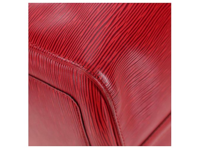 LOUIS VUITTON Epi Keepall 55 Boston Bag Red M42957 LV Auth 194589V Rosso - vista 14
