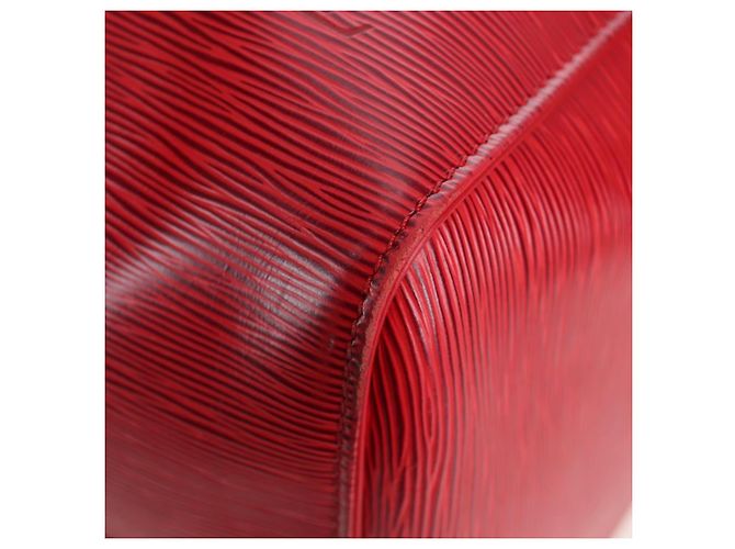 LOUIS VUITTON Epi Keepall 55 Boston Bag Red M42957 LV Auth 194589V Rosso - vista 15