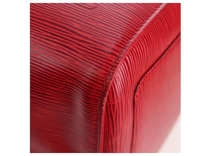 LOUIS VUITTON Epi Keepall 55 Boston Bag Red M42957 LV Auth 194589V Rosso - vista 17
