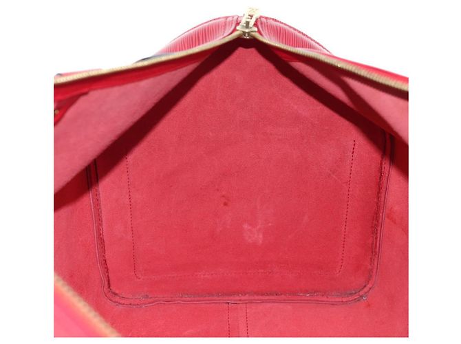 LOUIS VUITTON Epi Keepall 55 Boston Bag Red M42957 LV Auth 194589V Rosso - vista 20