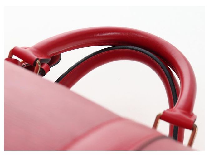 LOUIS VUITTON Epi Keepall 55 Boston Bag Red M42957 LV Auth 194589V Rosso - vista 9