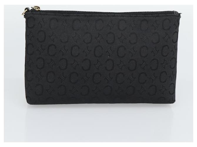 Céline Borsa a Spalla CELINE C Macadam Canvas Nero Oro Auth 194894A D'oro - vista 21