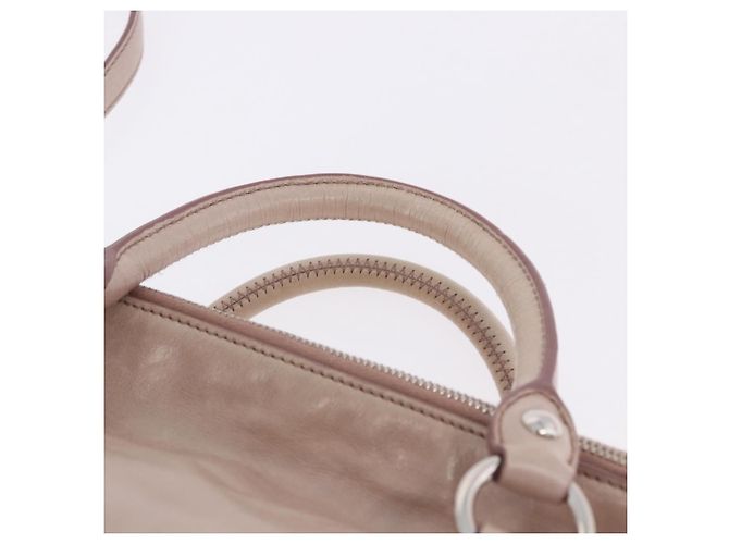 Borsa Miu Miu Side Ribbon in pelle 2way Rosa Argento Auth bs36679V - vista 15