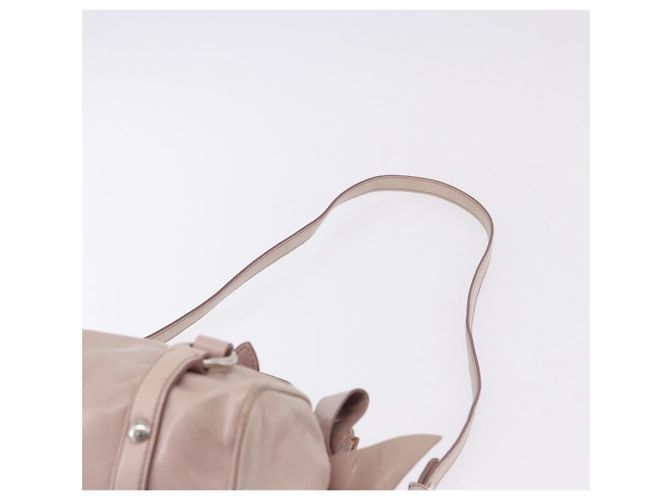 Borsa Miu Miu Side Ribbon in pelle 2way Rosa Argento Auth bs36679V - vista 16