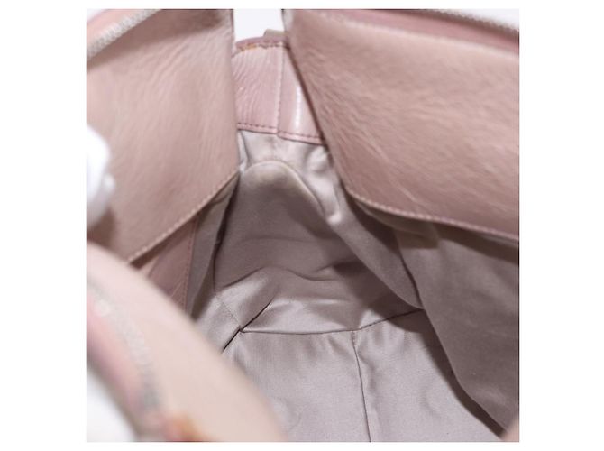 Borsa Miu Miu Side Ribbon in pelle 2way Rosa Argento Auth bs36679V - vista 24
