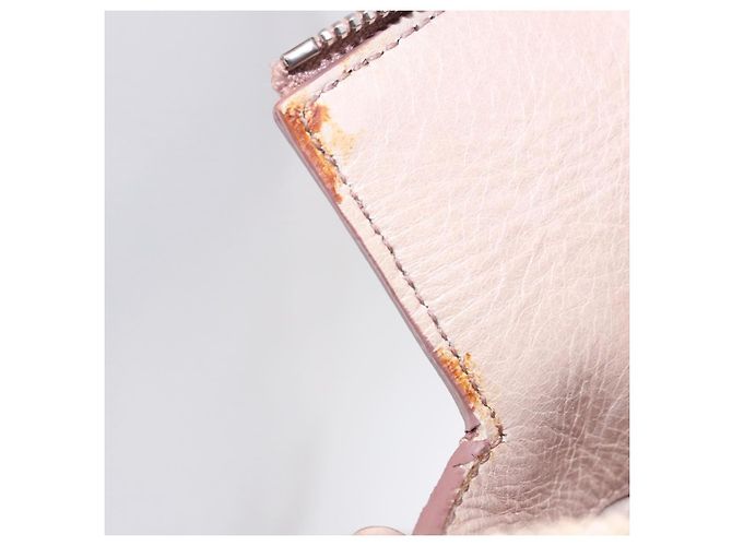 Borsa Miu Miu Side Ribbon in pelle 2way Rosa Argento Auth bs36679V - vista 9