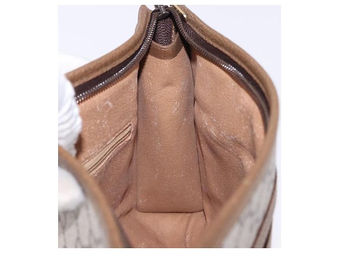GUCCI GUCCI Plus Clutch in PVC e pelle Beige Tonalità oro Auth gh2255 - vista 18
