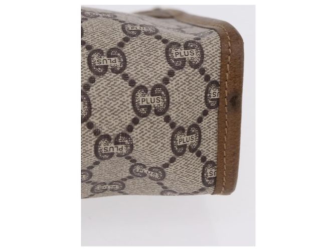 GUCCI GUCCI Plus Clutch in PVC e pelle Beige Tonalità oro Auth gh2255 - vista 8