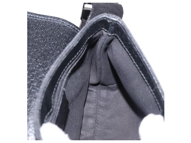 Marsupio GUCCI GG Canvas Nero Argento 131236 Auth 194839A - vista 18