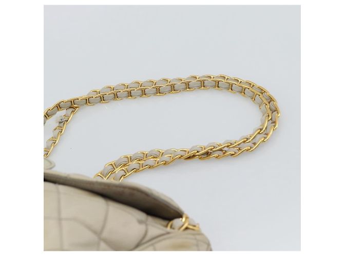 Borsa a Spalla con Catena PRADA Nylon Beige Oro Auth bs36530 D'oro - vista 15