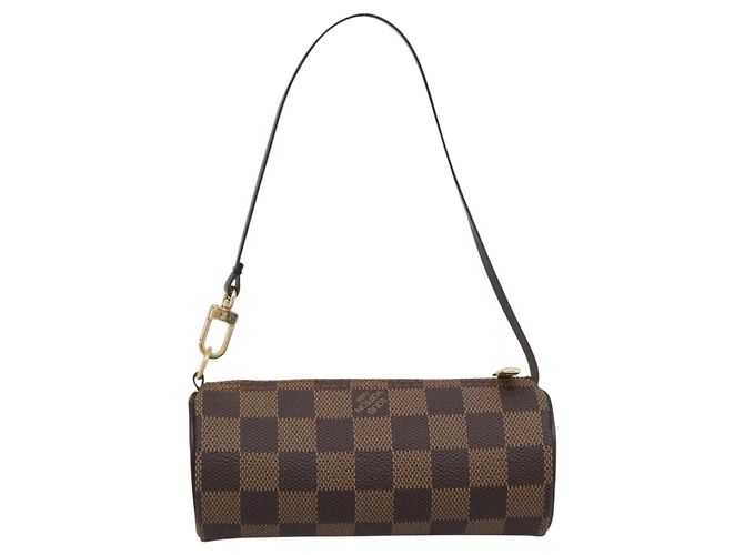 LOUIS VUITTON Damier Ebene Papillon Pouch LV Auth 194694V - vista 2