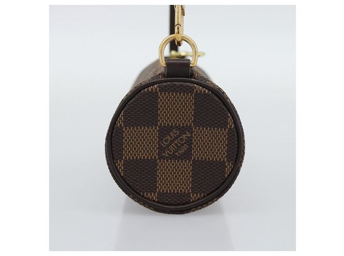 LOUIS VUITTON Damier Ebene Papillon Pouch LV Auth 194694V - vista 4