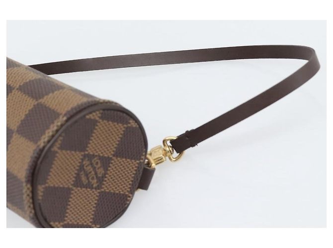 LOUIS VUITTON Damier Ebene Papillon Pouch LV Auth 194694V - vista 8