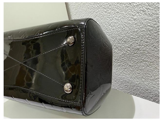 Louis Vuitton Vernes Montana Magnetique Black Patent Nero Silver hardware - vista 10