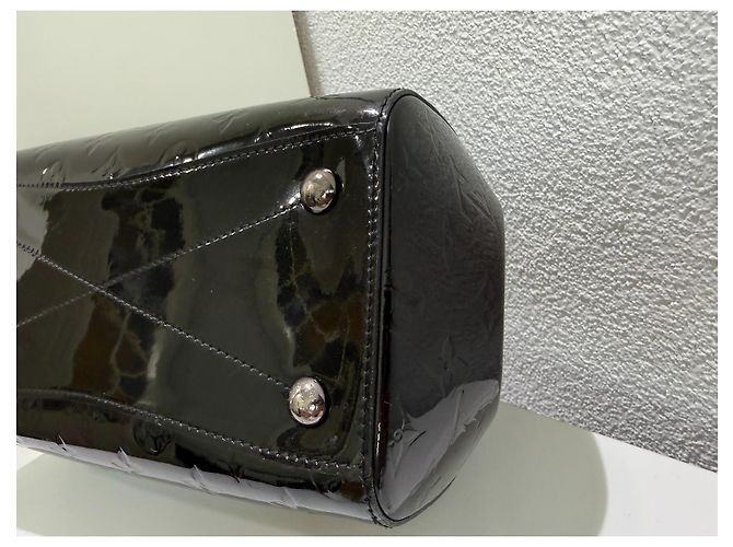 Louis Vuitton Vernes Montana Magnetique Black Patent Nero Silver hardware - vista 11