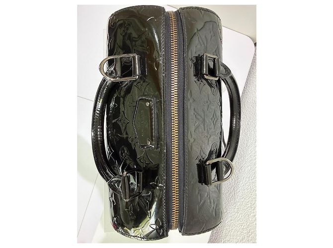 Louis Vuitton Vernes Montana Magnetique Black Patent Nero Silver hardware - vista 16