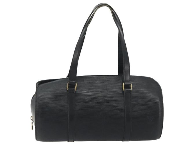 Borsa LOUIS VUITTON Epi Soufflot Nera M52222 LV Auth 194686 Nero - vista 13