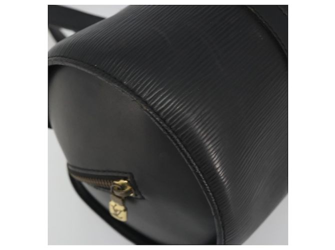 Borsa LOUIS VUITTON Epi Soufflot Nera M52222 LV Auth 194686 Nero - vista 14