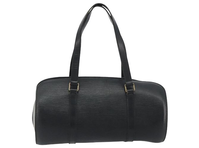 Borsa LOUIS VUITTON Epi Soufflot Nera M52222 LV Auth 194686 Nero - vista 2