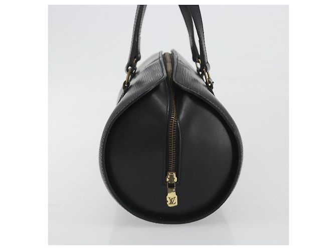 Borsa LOUIS VUITTON Epi Soufflot Nera M52222 LV Auth 194686 Nero - vista 4
