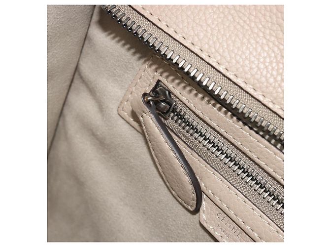 Céline CELINE Luggage Micro shopper Handtasche Leder Beige Auth 194755SAM - Ansicht 23