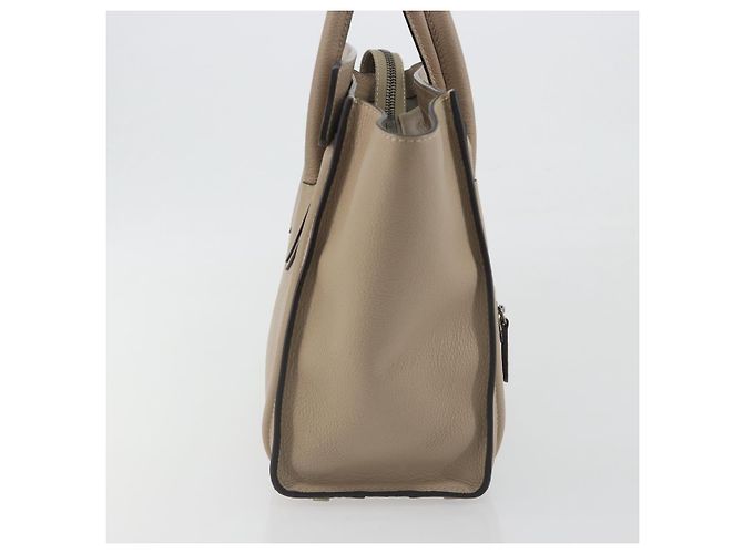 Céline CELINE Luggage Micro shopper Handtasche Leder Beige Auth 194755SAM - Ansicht 4