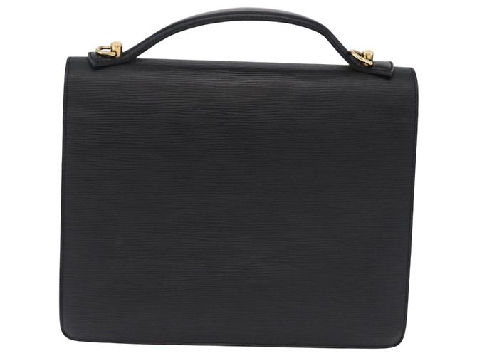 LOUIS VUITTON Epi Monceau 28 Hand Bag Black M52122 LV Auth ka5535 Nero - vista 2
