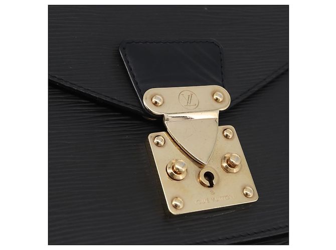 LOUIS VUITTON Epi Monceau 28 Hand Bag Black M52122 LV Auth ka5535 Nero - vista 9