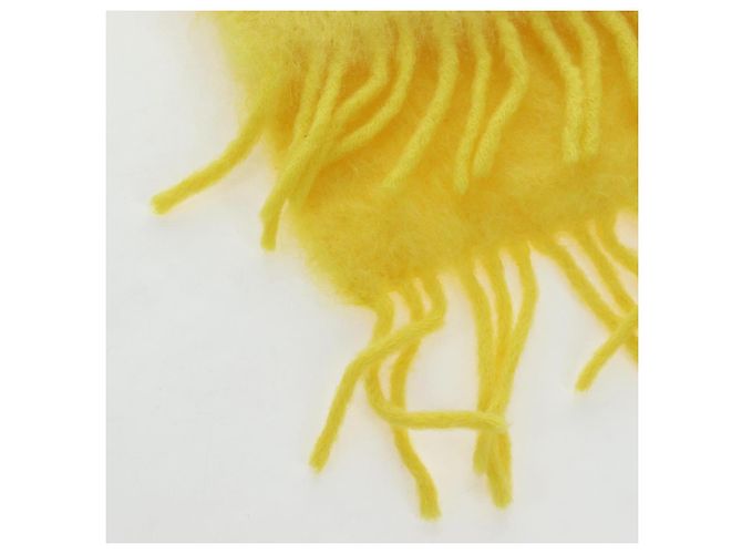 LOEWE x Studio Ghibli Spirited Away Boh Mouse Fly Bird Scarf Auth 167476SM Giallo - vista 3