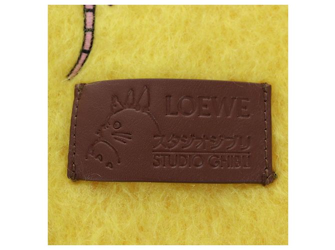 LOEWE x Studio Ghibli Spirited Away Boh Mouse Fly Bird Scarf Auth 167476SM Giallo - vista 5