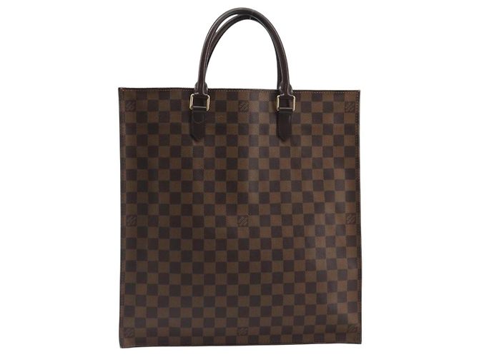 LOUIS VUITTON Damier Ebene Sac Plat Hand Bag N51140 LV Auth 192476V - vista 13