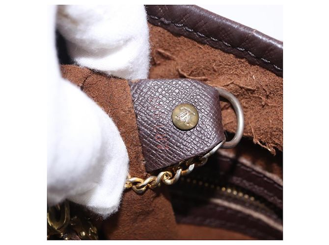 LOUIS VUITTON Borsa a tracolla Damier Ebene Marais N42240 LV Auth hk3963 - vista 12