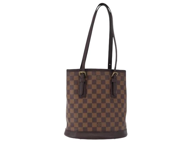 LOUIS VUITTON Borsa a tracolla Damier Ebene Marais N42240 LV Auth hk3963 - vista 13
