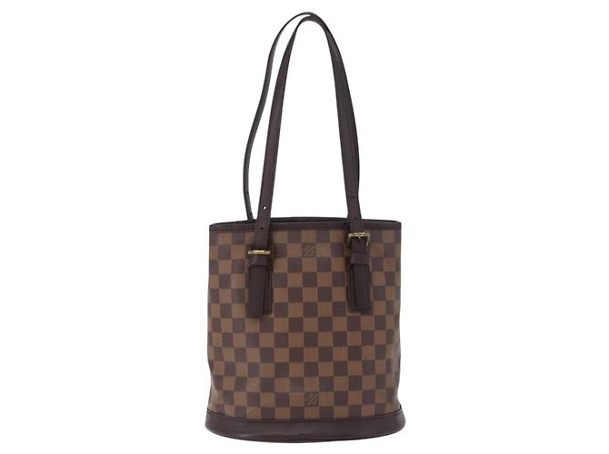 LOUIS VUITTON Borsa a tracolla Damier Ebene Marais N42240 LV Auth hk3963 - vista 2