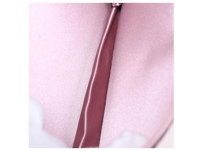 Borsa a Spalla BOTTEGA VENETA INTRECCIATO Satin Rosa Argento Auth 194840V - vista 19