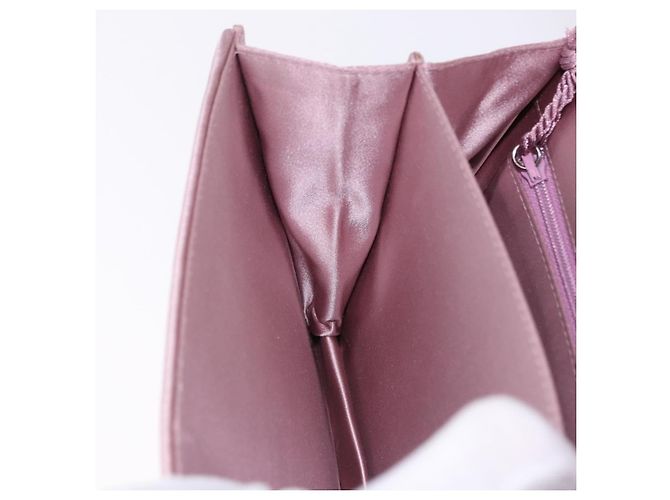 Borsa a Spalla BOTTEGA VENETA INTRECCIATO Satin Rosa Argento Auth 194840V - vista 21