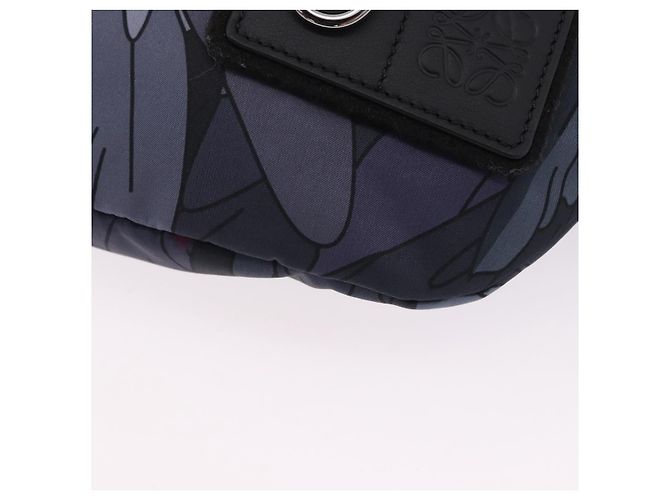 LOEWE LOEWE �~ Studio Ghibli Howl Marsupio in Nylon Nero Grigio Autentico 192555SM Marrone - vista 16