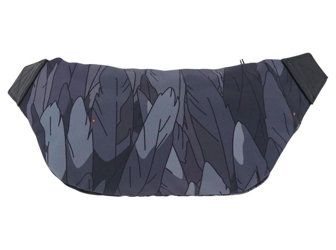 LOEWE LOEWE �~ Studio Ghibli Howl Marsupio in Nylon Nero Grigio Autentico 192555SM Marrone - vista 2