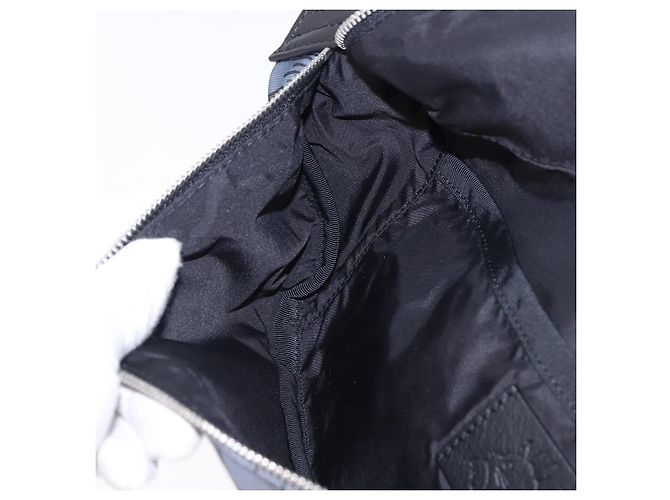 LOEWE LOEWE �~ Studio Ghibli Howl Marsupio in Nylon Nero Grigio Autentico 192555SM Marrone - vista 22