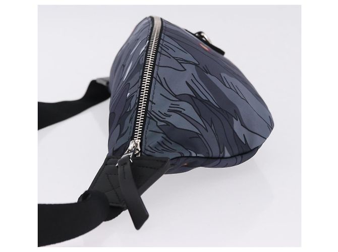 LOEWE LOEWE �~ Studio Ghibli Howl Marsupio in Nylon Nero Grigio Autentico 192555SM Marrone - vista 4