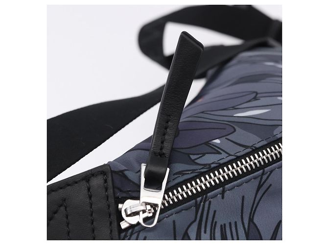 LOEWE LOEWE �~ Studio Ghibli Howl Marsupio in Nylon Nero Grigio Autentico 192555SM Marrone - vista 8