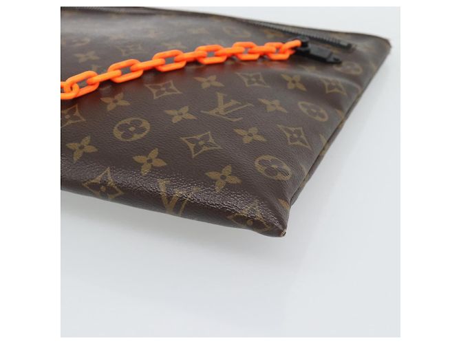 LOUIS VUITTON Pochette Solar Powered Ray A4 Clutch Bag M44484 LV Auth 193761V Monogramma - vista 7