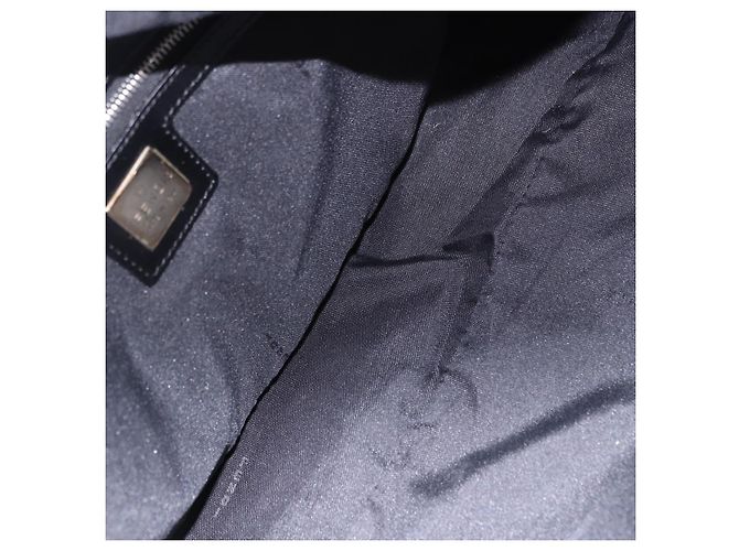 Borsa Tote FENDI Zucca Canvas Nera Argento Auth 194195 Nero - vista 11