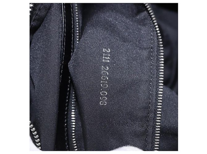Borsa Tote FENDI Zucca Canvas Nera Argento Auth 194195 Nero - vista 12